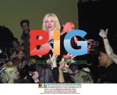 Courtney Love Onstage at Plaid Nightclub