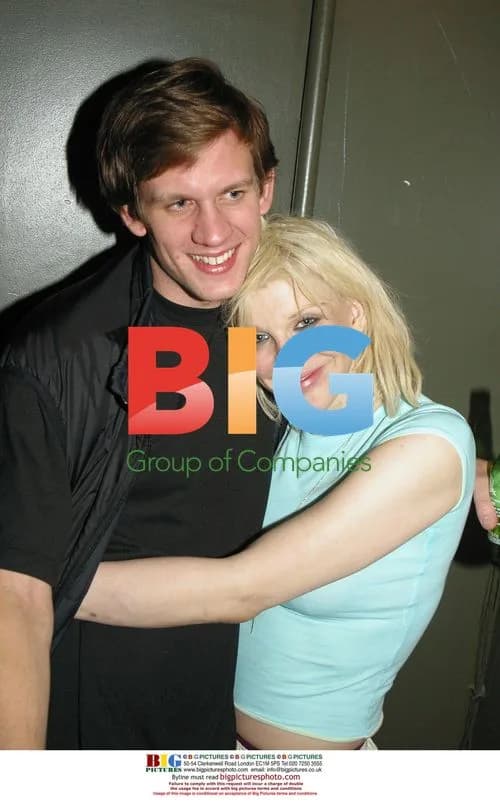 Courtney Love and brother backstage