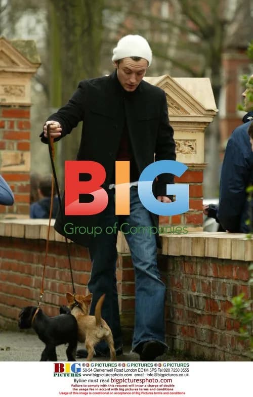 Jude Law walks Sienna Miller's dogs