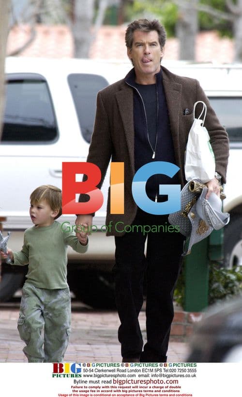 Pierce Brosnan and son out shopping in Malibu