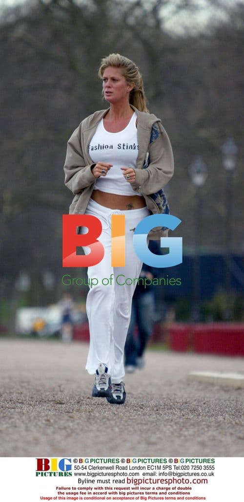 Rachel Hunter Jogging In London