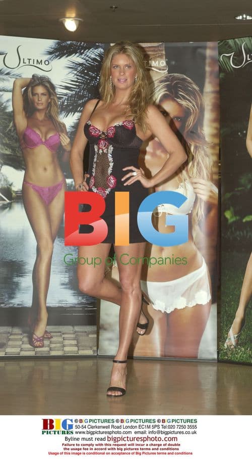 Rachel Hunter models Ultimo lingerie