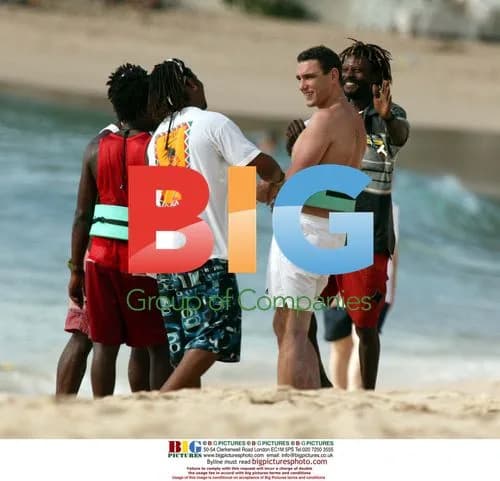 Vinnie Jones Enjoying Caribbean Vacation