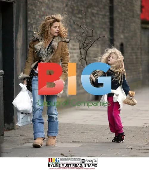 Suzanne Accosta with daughter in London