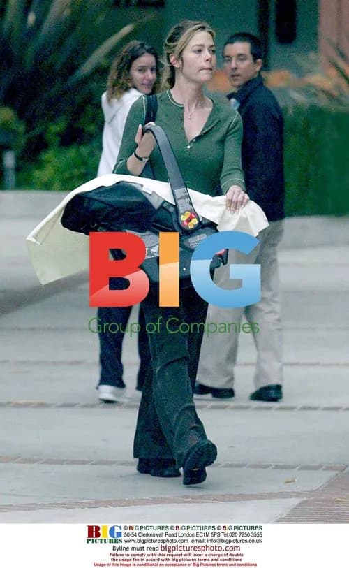 Denise Richards takes baby to doctor