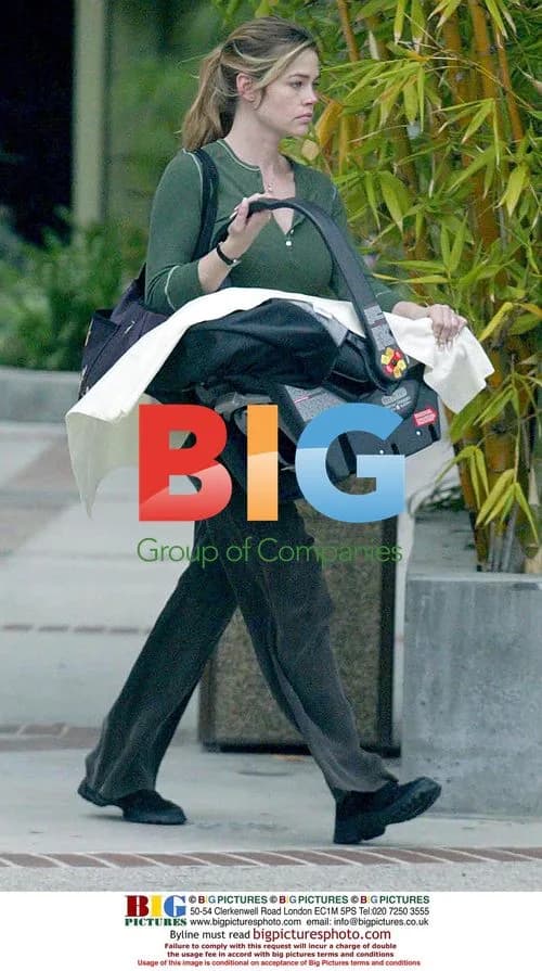 Denise Richards takes baby to doctor in Encino