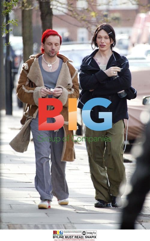 Pete Burns out shopping