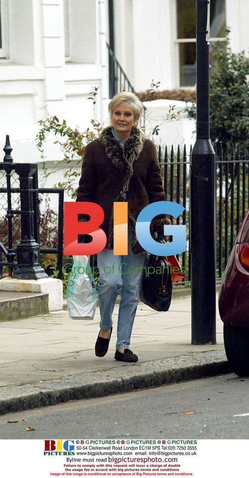 ITV News Reader Angela Rippon Shopping