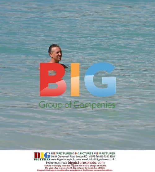 Gary Lineker Swimming in Caribbean