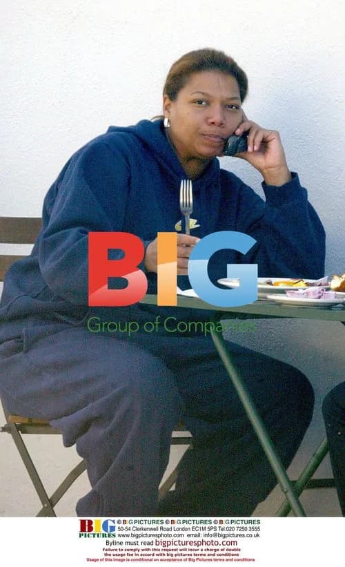 Queen Latifah Enjoying Lunch