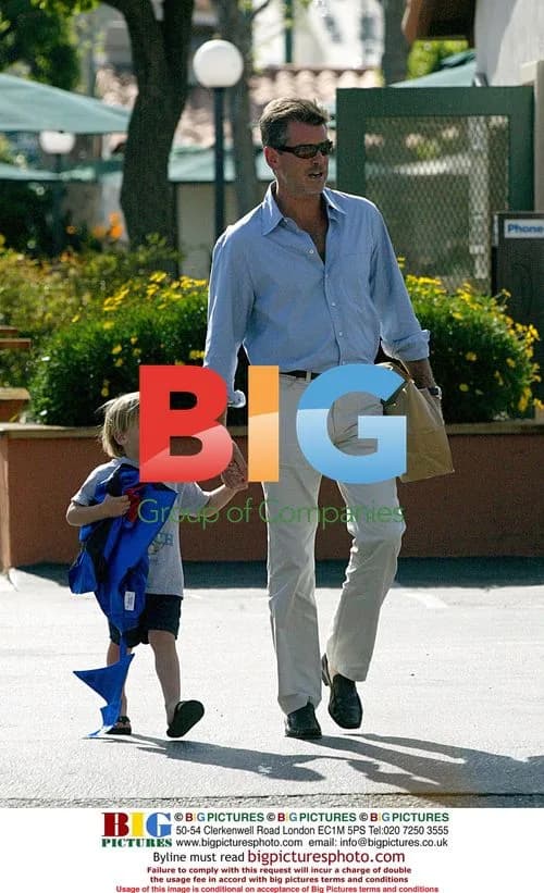 Pierce Brosnan Takes Son Paris to Park and Store in Malibu
