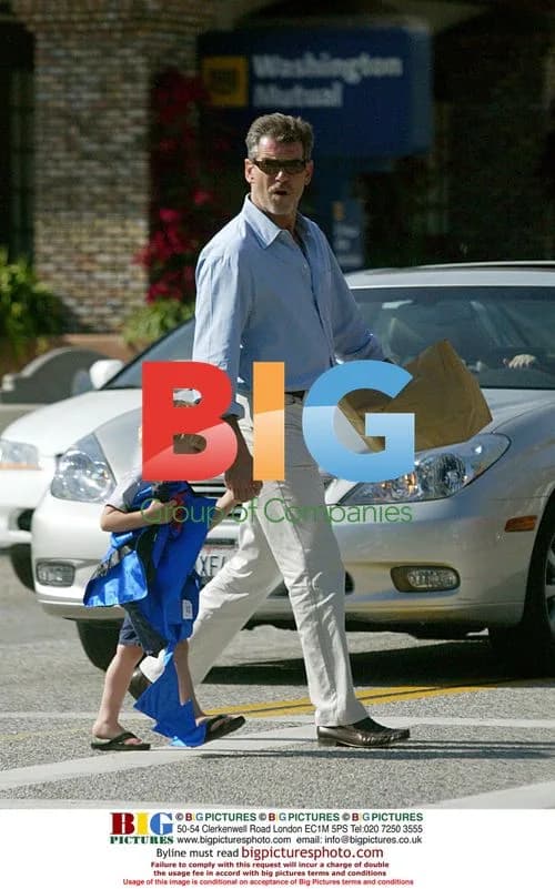 Pierce Brosnan and son Paris in Malibu