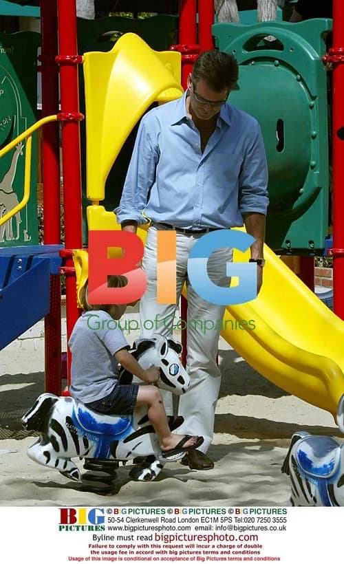 Pierce Brosnan and son Paris in Malibu