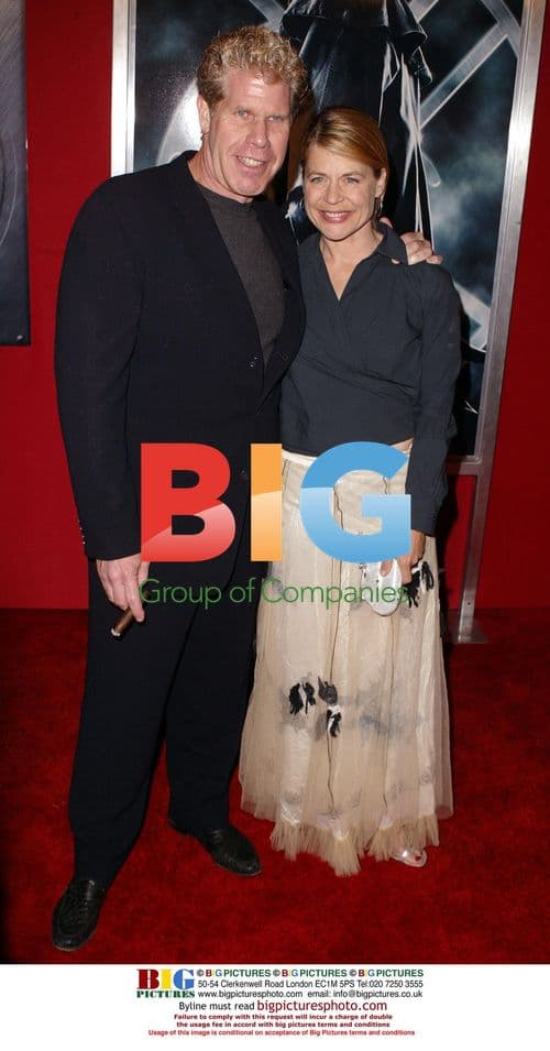 Ron Pearlman and Linda Hamilton at Hellboy Premiere