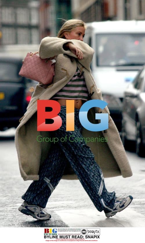 Meg Matthews Hides Face in Furry Sleeve