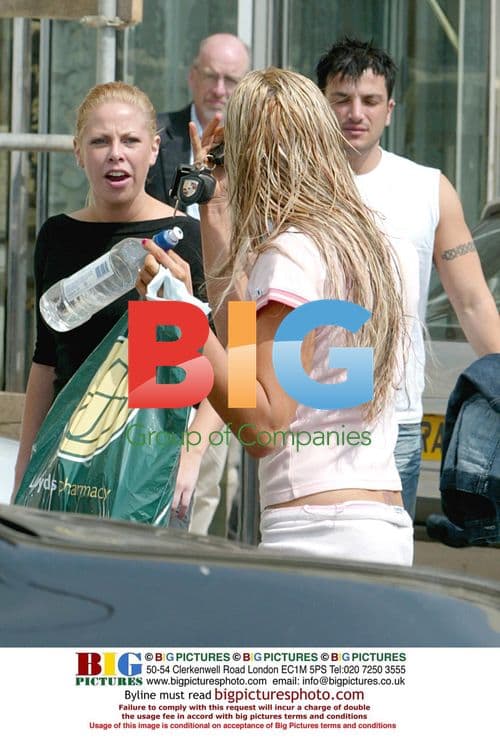 Jordan and Peter Andre at Brighton Hotel