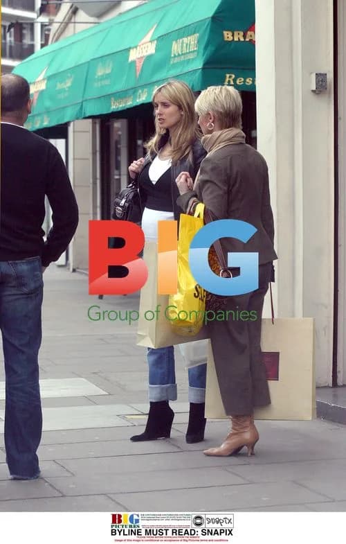 Pregnant Singer Louise Redknapp Out Shopping
