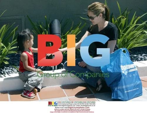 Angelina Jolie and son Maddox shopping