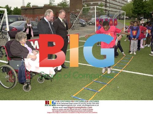 Sven Goran-Eriksson and Sir Geoff Hurst at FA/McDonald's Coaching Tour