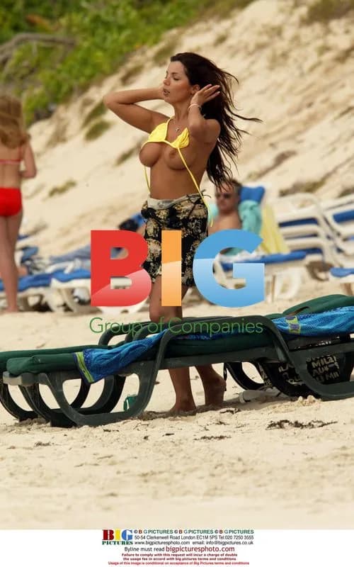 Model Coralie on Caribbean Vacation