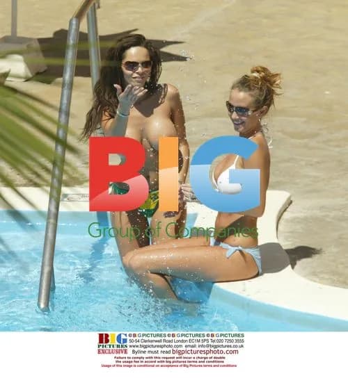 Page 3 Models Tanning at Pool