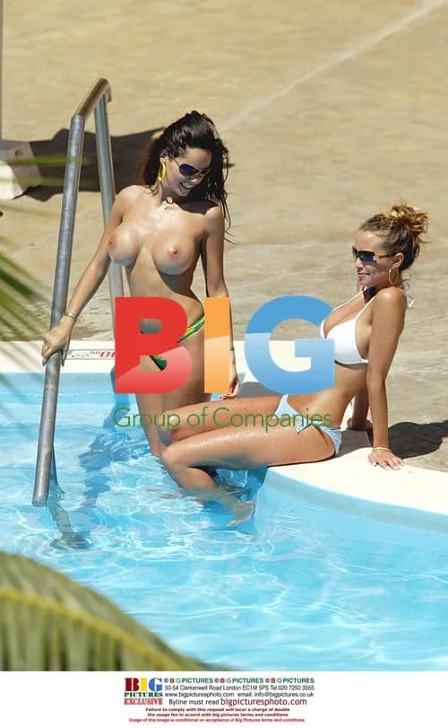 Models Tanning by Pool in Tenerife