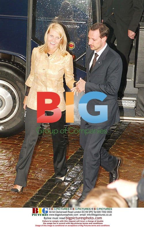 Crown Prince Haakon and Princess Mette-Marit at Danish Royal Wedding Dinner