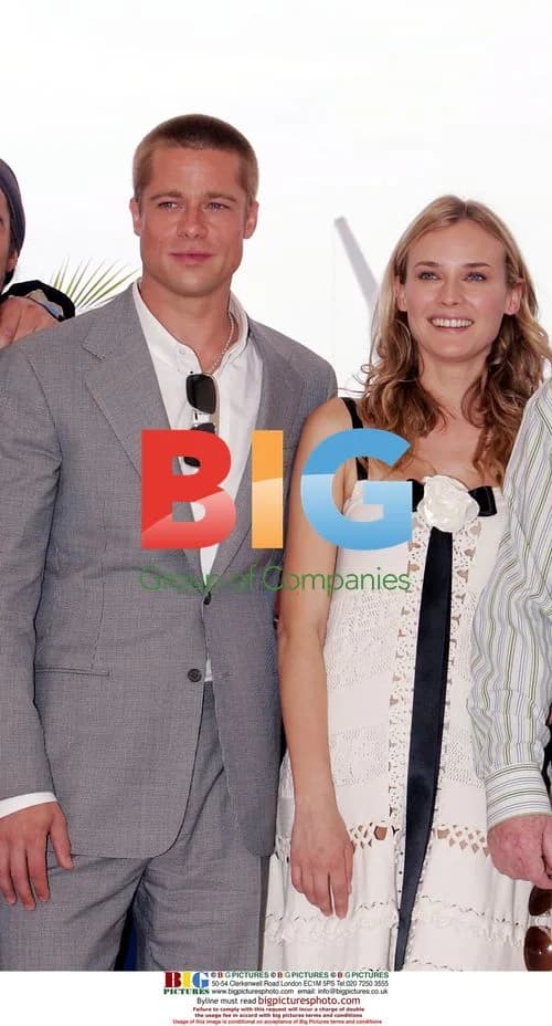 Brad Pitt and Dianne Kruger at TROY photocall