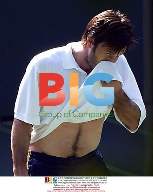David Arquette Takes Tennis Lesson