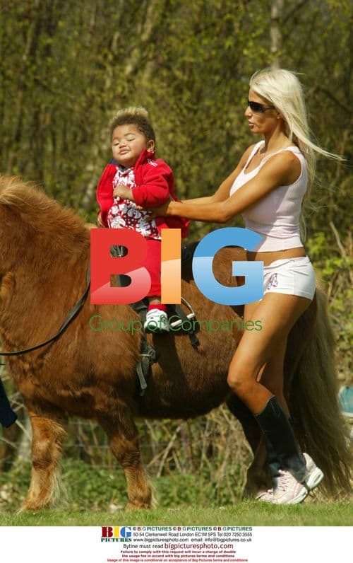 Jordan and son horse riding