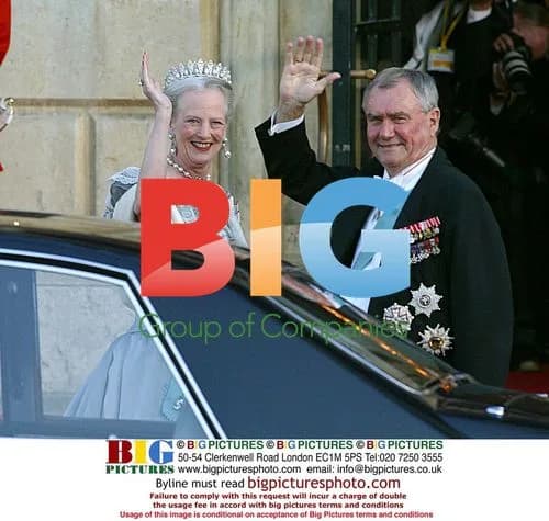 Queen Margreth and Prince Henryk at Royal Wedding