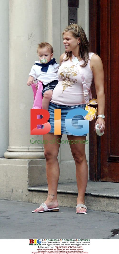Jade Goody with baby Bobby Jack