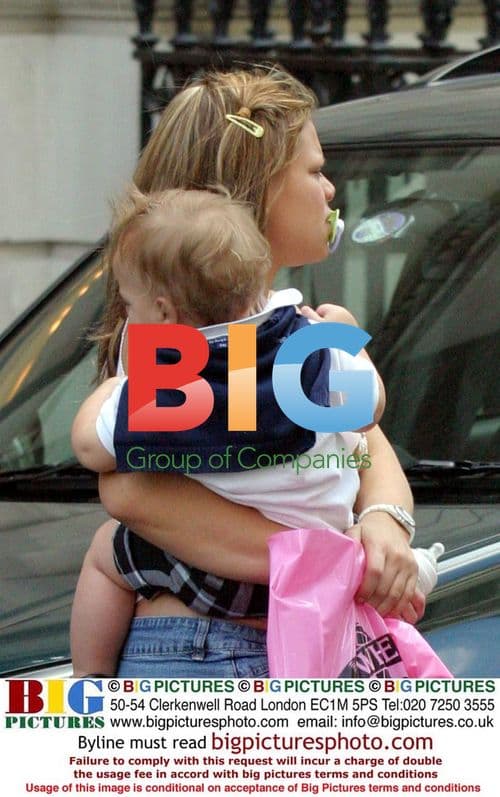 Reality TV Star Jade Goody and Baby Bobby Jack