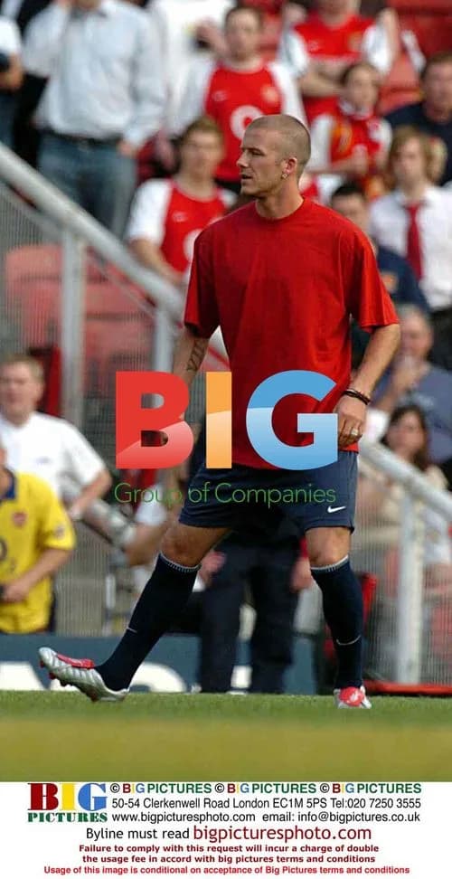David Beckham at Martin Keown Testimonial Match