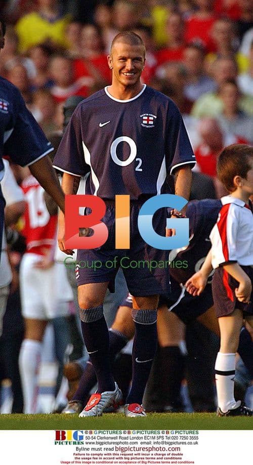 David Beckham at Martin Keown Testimonial