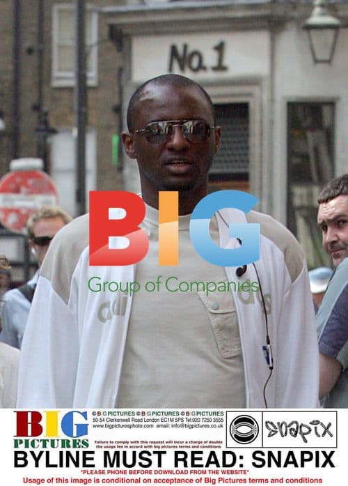 Patrick Vieira and partner Cherie out shopping