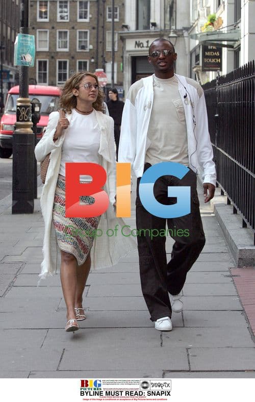 Patrick Vieira and Partner Cherie Shopping in London