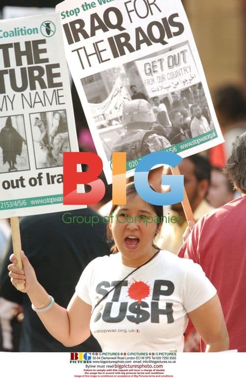 Stop the War protest against George Bush Sr.