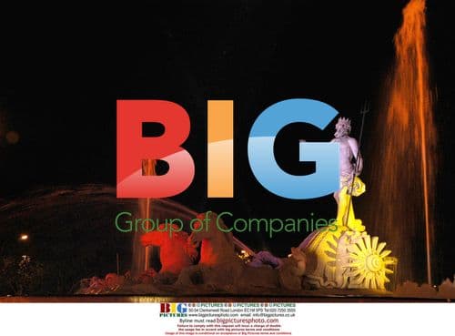 Madrid Monuments Lit for Royal Wedding