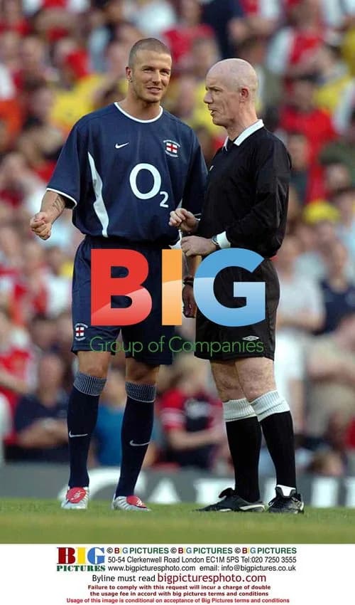 David Beckham at Martin Keown Testimonial Match