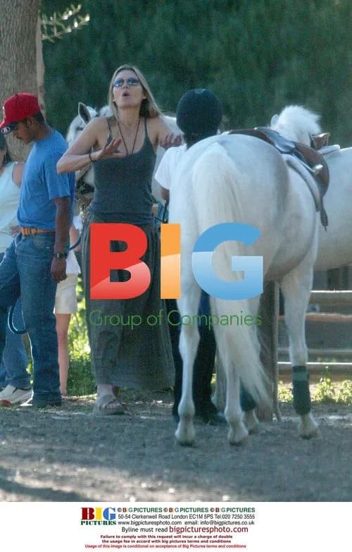 Michelle Pfeiffer and daughter horse riding