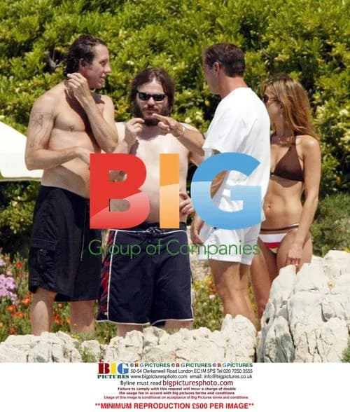 Jack Black Relaxing in France