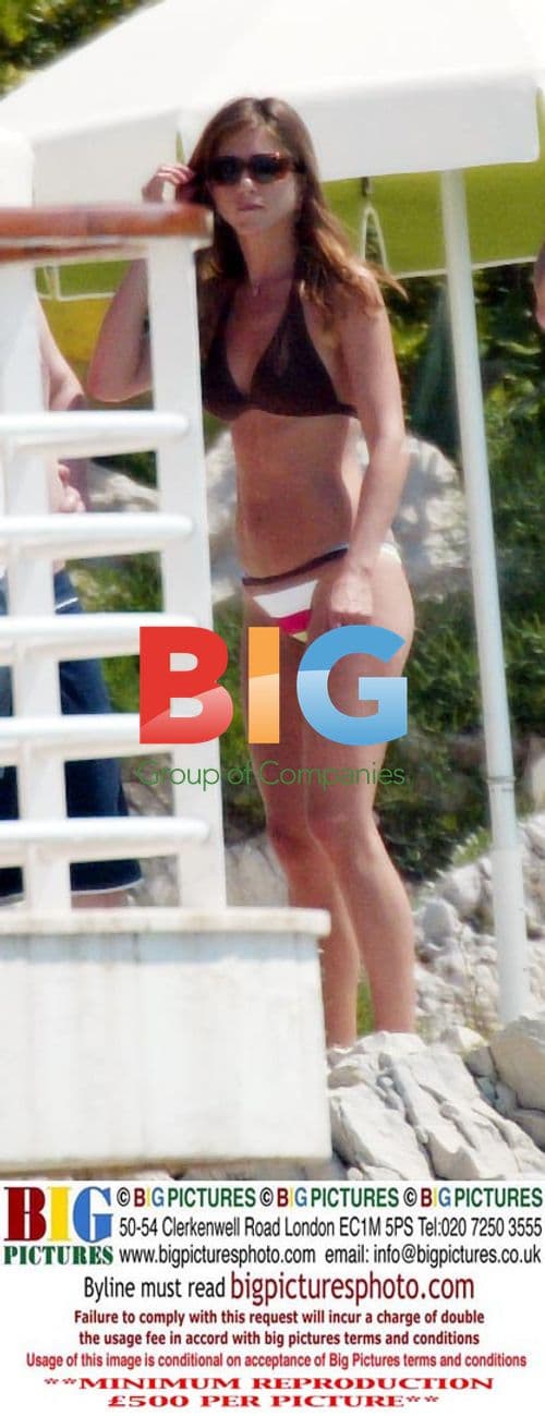 Jennifer Aniston Sun Bathing in France