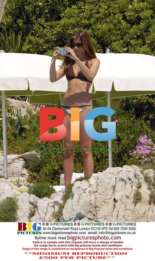 Jennifer Aniston sunbathing in France