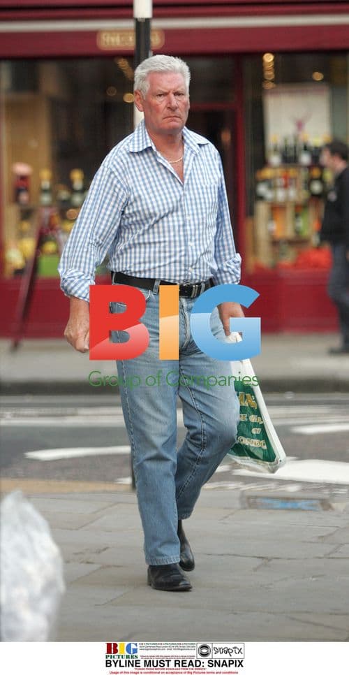 Roy Walker Enjoying Lunch in North London