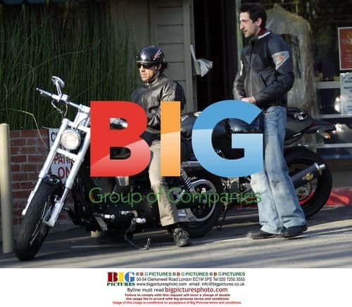 Anthony Keidis and Adrien Brody Motorcycle Lesson