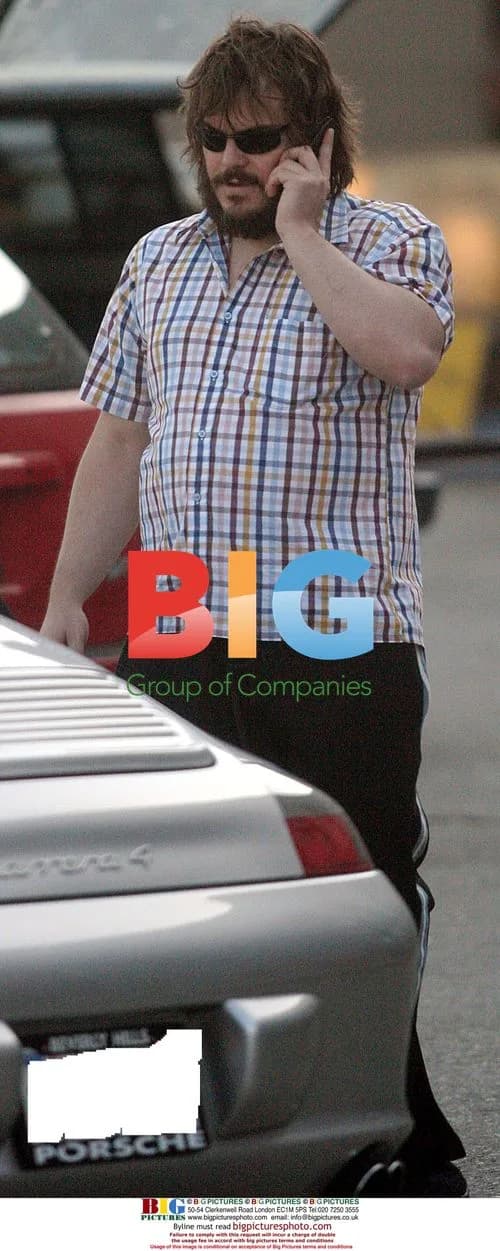 Jack Black Channeling Wolfman Jack in Hollywood