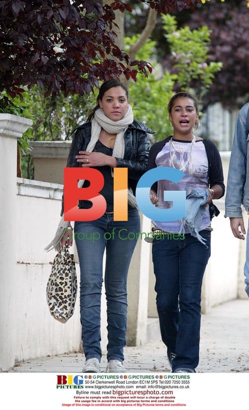 Miquita Oliver Out With Friends in London