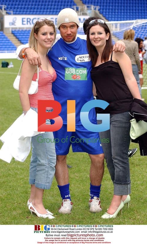 Millionaire intruder at soccer charity match