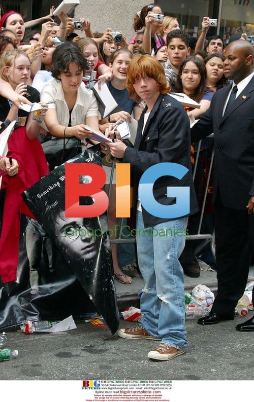 Rupert Grint at Harry Potter Premiere